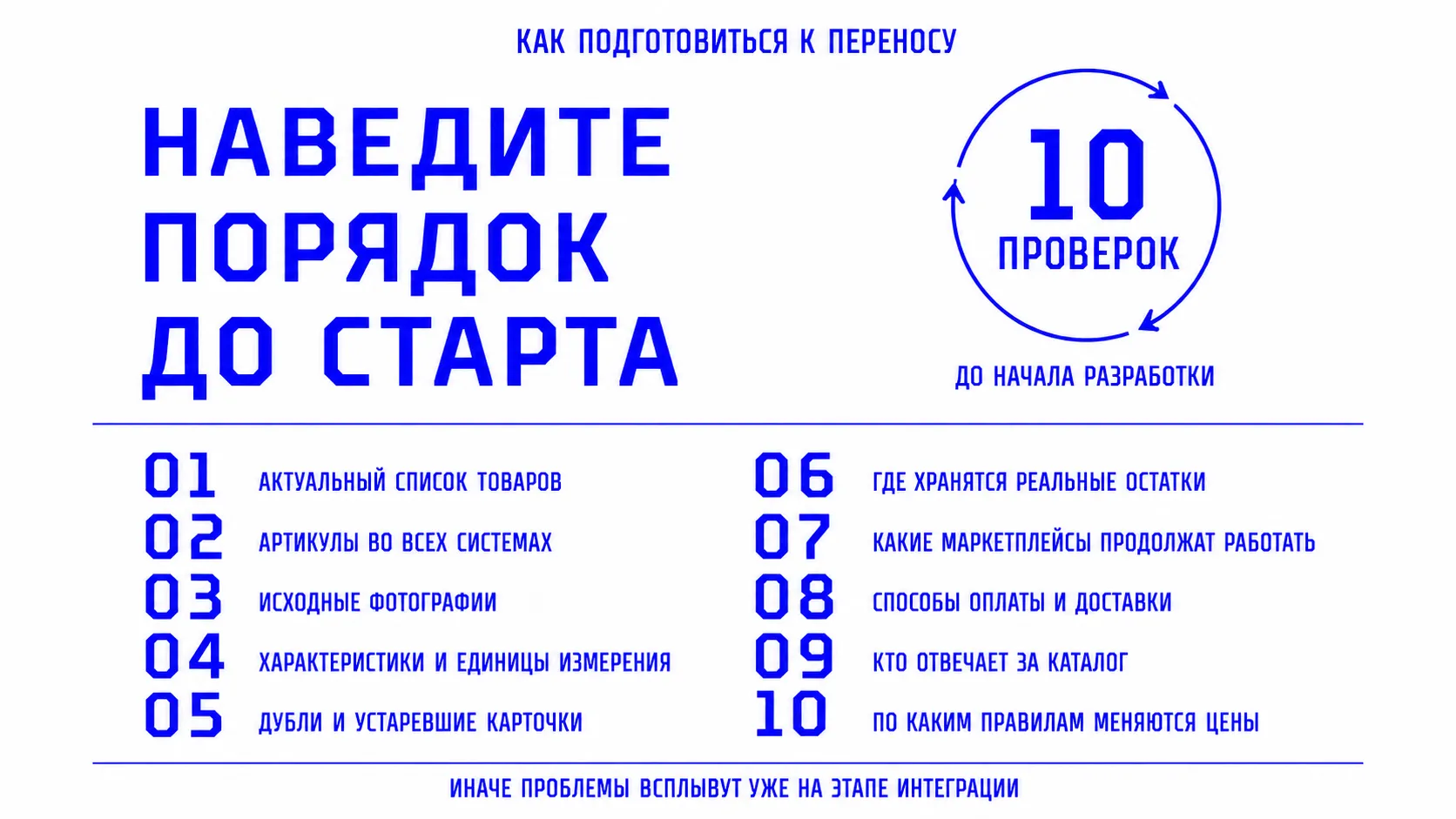 Подготовка каталога к переносу