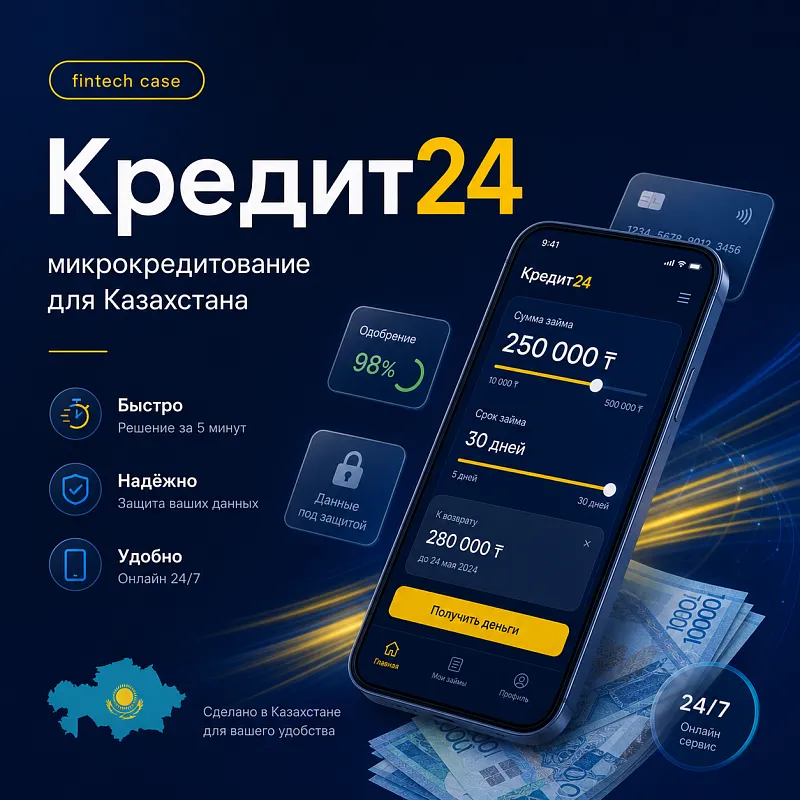 Дизайн для микрокредитования Кредит24